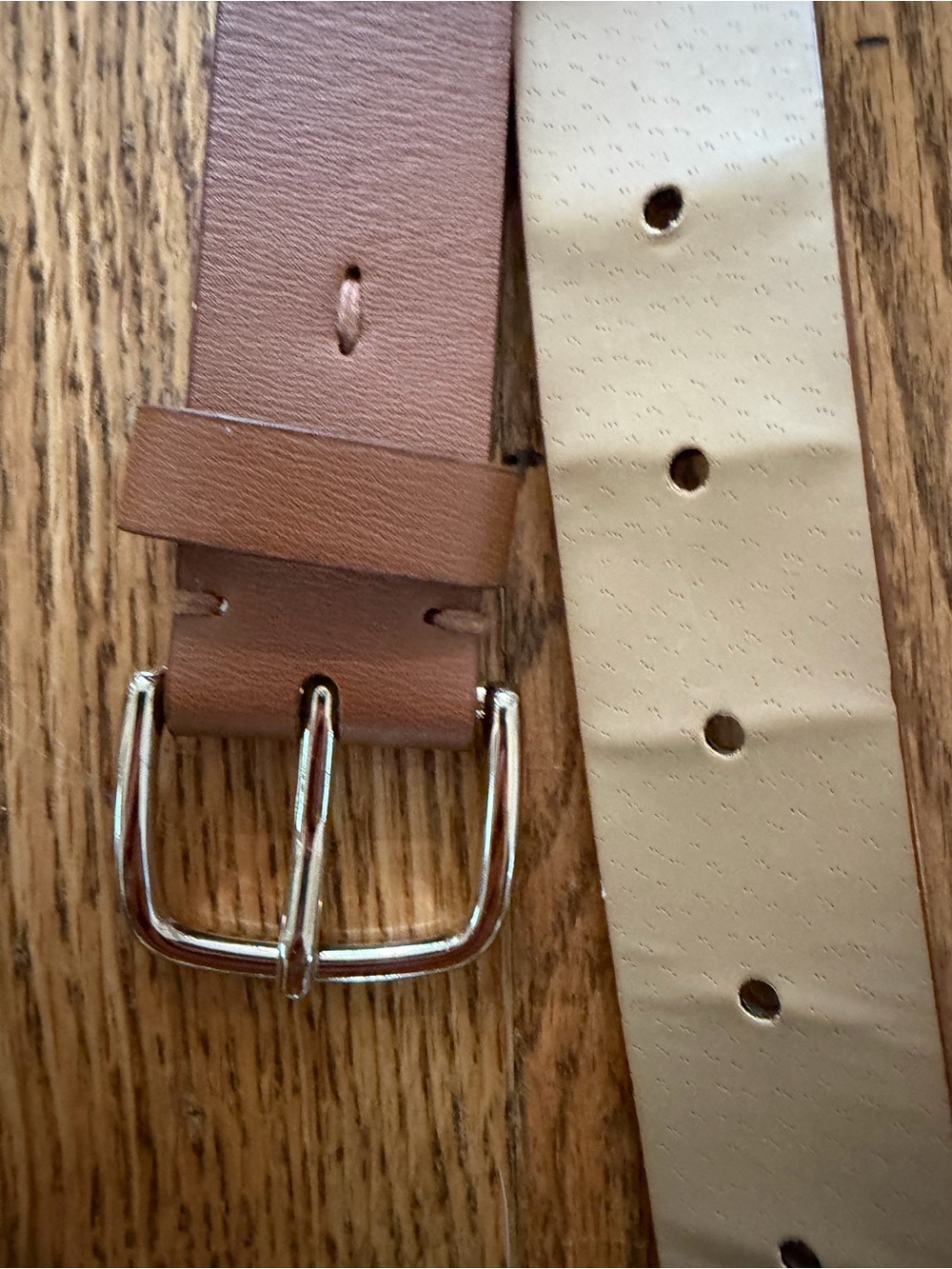 Brown Belt with Silver Buckle